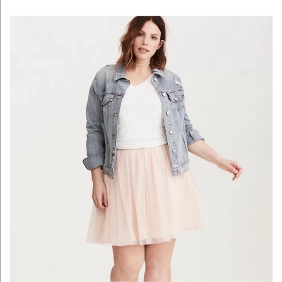 NWT Torrid Blush Pink Tulle Full Mini Skirt Balletcore Feminine Girly 0 - Picture 13 of 13